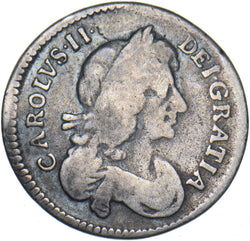 1673 Threepence - Charles II British Silver Coin