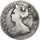 1713 Threepence (Holed) - Anne British Silver Coin