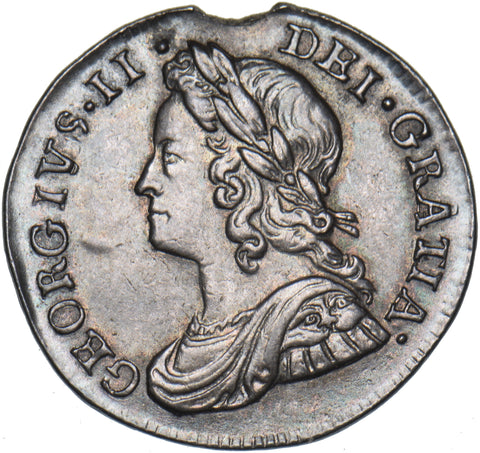 1737 Threepence - George II British Silver Coin