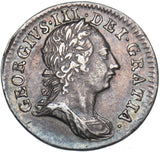 1763 Threepence - George III British Silver Coin - Very Nice