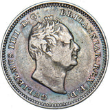 1835 Threepence - William IV British Silver Coin - Nice
