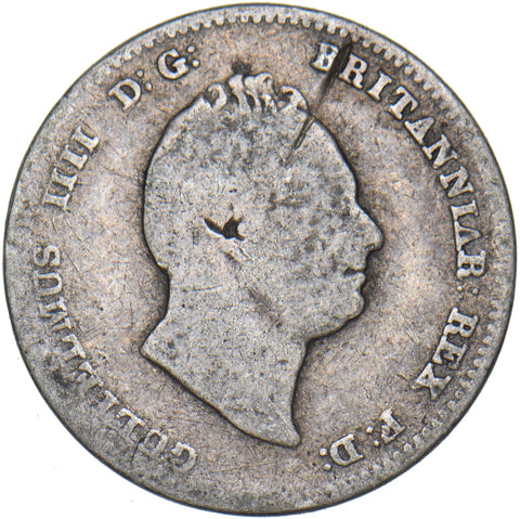 1835 Threepence - William IV British Silver Coin
