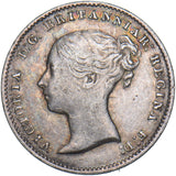 1866 Threepence - Victoria British Silver Coin - Nice