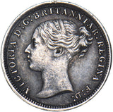 1871 Threepence - Victoria British Silver Coin - Very Nice
