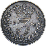 1882 Threepence - Victoria British Silver Coin - Nice