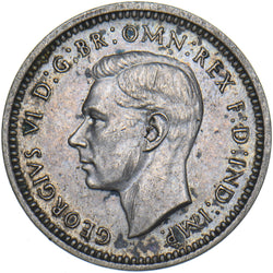 1938 Maundy Threepence - George VI British Silver Coin - Very Nice