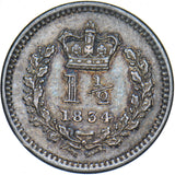 1834 Threehalfpence - William IV British Silver Coin - Very Nice