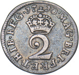 1710 Maundy Twopence - Anne British Silver Coin