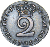 1732 Maundy Twopence - George II British Silver Coin - Very Nice
