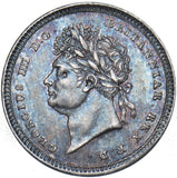 1822 Maundy Twopence - George IV British Silver Coin - Superb