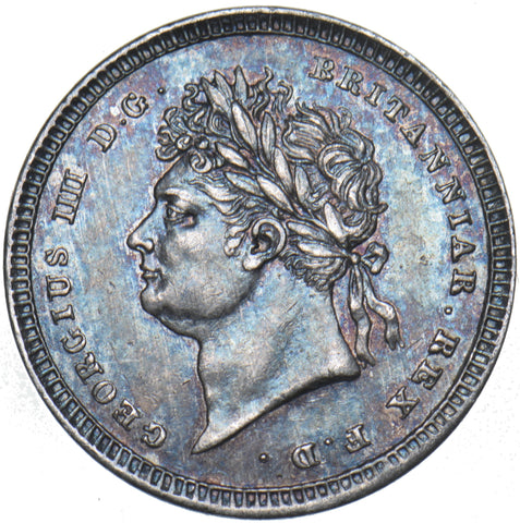 1822 Maundy Twopence - George IV British Silver Coin - Superb