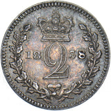 1838 Maundy Twopence - Victoria British Silver Coin - Nice