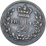 1842 Maundy Twopence - Victoria British Silver Coin - Very Nice