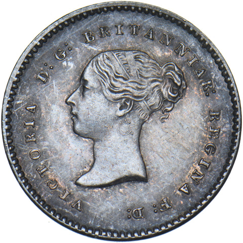 1855 Maundy Twopence - Victoria British Silver Coin - Very Nice