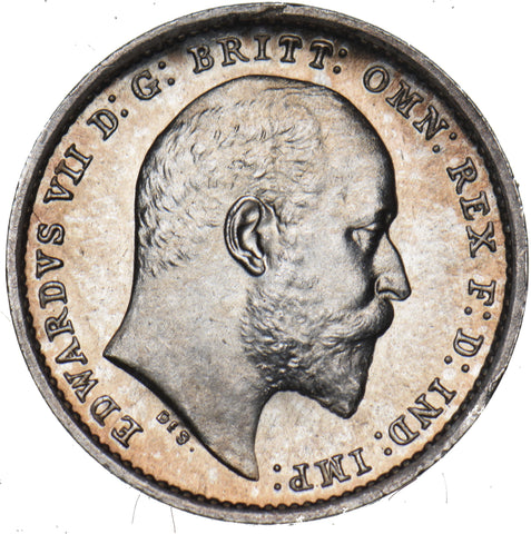 1908 Maundy Twopence - Edward VII British Silver Coin - Superb