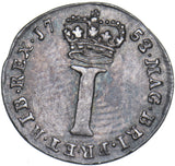 1758 Maundy Penny - Victoria British Silver Coin - Very Nice