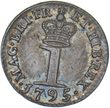 1795 Maundy Penny - George III British Silver Coin - Very Nice