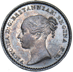 1850 Maundy Penny - Victoria British Silver Coin - Superb