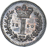 1850 Maundy Penny - Victoria British Silver Coin - Superb