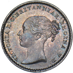 1863 Maundy Penny - Victoria British Silver Coin - Superb