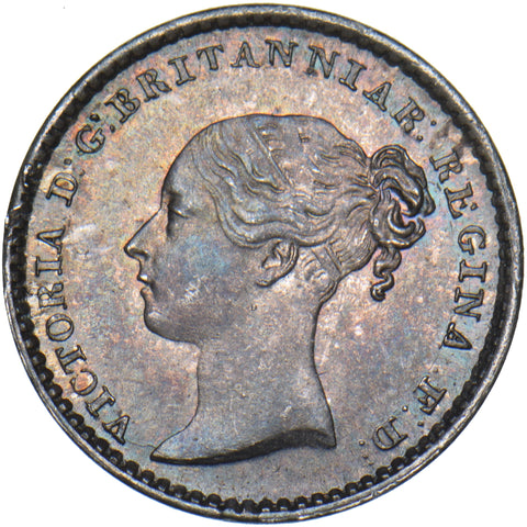 1863 Maundy Penny - Victoria British Silver Coin - Superb