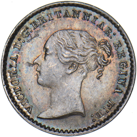 1866 Maundy Penny - Victoria British Silver Coin - Superb