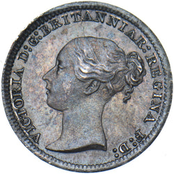 1884 Maundy Penny - Victoria British Silver Coin - Superb