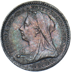 1895 Maundy Penny - Victoria British Silver Coin - Very Nice
