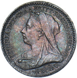 1895 Maundy Penny - Victoria British Silver Coin - Very Nice