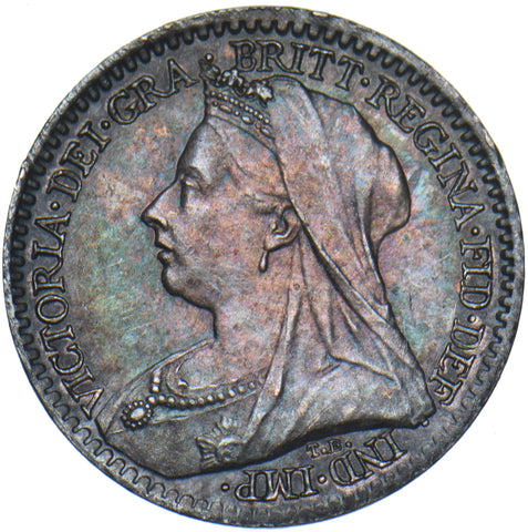 1895 Maundy Penny - Victoria British Silver Coin - Very Nice