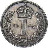 1902 Maundy Penny - Edward VII British Silver Coin - Very Nice