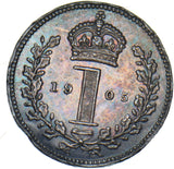 1905 Maundy Penny - Edward VII British Silver Coin