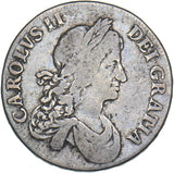 1664 Crown - Charles II British Silver Coin - Nice
