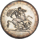 1818 LVIII Crown - George III British Silver Coin - Very Nice