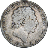 1819 LX Crown - George III British Silver Coin