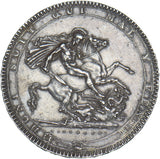 1819 LIX Crown - George III British Silver Coin - Very Nice