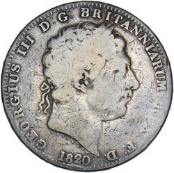 1820 Crown - George III British Silver Coin