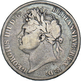 1821 Crown - George IV British Silver Coin