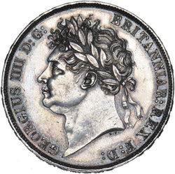 1821 Crown - George IV British Silver Coin - Very Nice