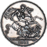 1821 Crown - George IV British Silver Coin - Very Nice