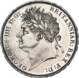 1821 Crown - George IV British Silver Coin - Very Nice