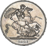 1821 Crown - George IV British Silver Coin - Very Nice
