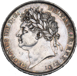 1821 Crown - George IV British Silver Coin - Very Nice