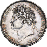 1821 Crown - George IV British Silver Coin - Very Nice