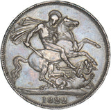 1822 TERTIO Crown - George IV British Silver Coin - Nice