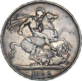 1822 TERTIO Crown - George IV British Silver Coin - Nice