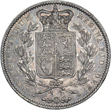 1844 Crown (Cinquefoil Stops) - Victoria British Silver Coin - Very Nice