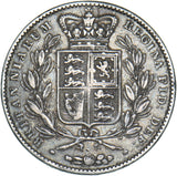 1844 Crown (Cinquefoil Stops) - Victoria British Silver Coin - Nice