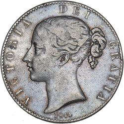 1844 Crown (Cinquefoil Stops) - Victoria British Silver Coin