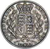 1845 Crown - Victoria British Silver Coin - Nice